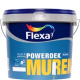 Flexa Powerdek Muren & Plafonds - Muurverf - Wit - 5 l