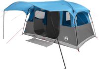 vidaXL - Tunneltent - 6-persoons - Blauw - Polyester - en - Staal