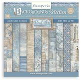 Stamperia - Silent Sea 8x8 Inch Paper Pack Backgrounds Selection (SBBS126)