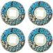Slime Balls Vomit Mini II 97A Roues de skateboard 4-Pack (53mm - Blanc/Bleu)