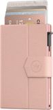 Prowallet Plus - Pebble Roze - Pasjeshouder voor 8 pasjes, briefgeld en muntgeld - Uitschuifbaar - RFID Creditcardhouder - Kaarthouder Portemonnee, Premium Pashouder voor Vrouwen - Aluminium, Kunstleer - Incl. Luxe Cadeaubox