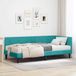 Maison Exclusive - Cadre de lit d'angle avec matelas, 2 pièces, turquoise, 90 x 190 cm, velours