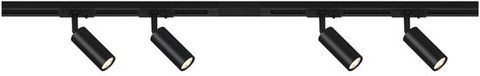 B.K.Licht BRILONER Rail - Railverlichting - dimbaar opbouwspots - opbouwrail - incl. 4x GU10 spots - draaibaar - 150 cm - zwart