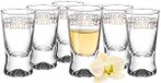 Glasmark Shotglaasjes - 6x - gold collection - 25 ml - glas - borrelglazen