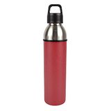 BIRAMBEAU Thermosfles, 570 ml, drinkfles met theezeef, rood