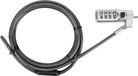 Targus Defcon 3-in-1 Universal Combo Cable Lock - Beveiligingskabelslot - zwart - 1.98 m