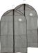 Kipit Housse de vêtement - 2x - avec fenêtre de visualisation - gris - 60 x 100 cm