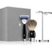 MÜHLE VIVO MÜHLE Scheerset - Vivo Serie - Zuiver dassenhaar - compatibel met Gillette-messen - Edelhars zwart