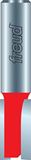 Freud 15mm (Dia.) Dubbele Fluit Rechte Bit met 1/4" schacht (04-536)