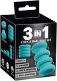 You2Toys ORION Versand GmbH & Co. KG 3-in-1 Penis- en Ballen Ringen Set