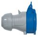 LEGRAND LEG90105 mobiel stopcontact, vrouwelijk, met klep, 2-polig + aarde, blauw
