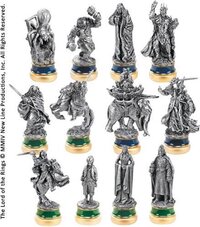 The Noble Collection The Return of the King 12 schaakstukken - metaal - 0812370010431