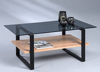M2 Kollektion Como Salontafel, metaal, artisaneiken, 110x43x60