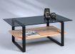 M2 Kollektion Como Salontafel, metaal, artisaneiken, 110x43x60