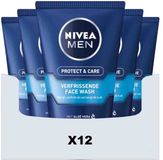 NIVEA For Men Protect & Care Wasgel - 12 x 100 ml