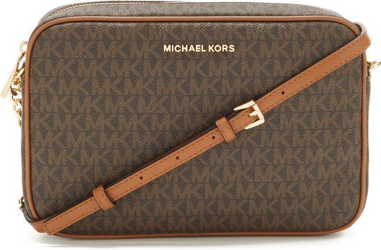 Michael Kors Jet Set Crossbody Bag - Brown - Leather