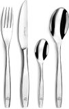 Lou Laguiole FIGURE Bestekset 24-delig RVS Hoogglans Gepolijst Bruin 6 Personen
