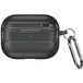 Techsuit Coque CarbonFiber pour Apple AirPods 4, Noire