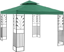 Uniprodo Tuin Pergola - 3 x 3 m - 180 g/m² - Donkergroen