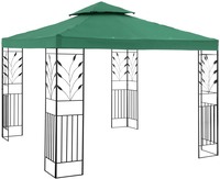 Uniprodo Tuin Pergola - 3 x 3 m - 180 g/m² - Donkergroen