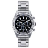 Breil Sprinter TW1997 Heren Polshorloge Zilverkleurig Staal Analoog Quartz Chronograaf 10 ATM