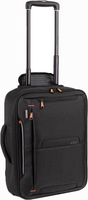 Gabol Piloto Roma Handbagage Laptop Rugzaktrolley - Zwart