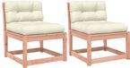 vidaXL Banc de jardin avec coussins 2 pcs bois de douglas massif