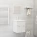 Maison Exclusive - Ensemble de meubles de salle de bain blanc en bois composite