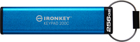Kingston Technology 256GB USB-C IronKey Keypad 200C, FIPS 140-3 Lvl 3 (aangevraagd) AES-256