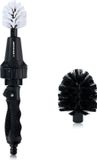 Dunlop Schoonmaakborstel - Velgenborstel - met Slangaansluiting 3/4\" - Roterend - Stroomregelknop - 2 Borstels