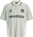 Jack & Jones Junior JACK&JONES JCOCLUB RIBBED FOOTBALL POLO SS JNR Jongens Polo's Maat 164 Polyester Elastaan Vapor Blue
