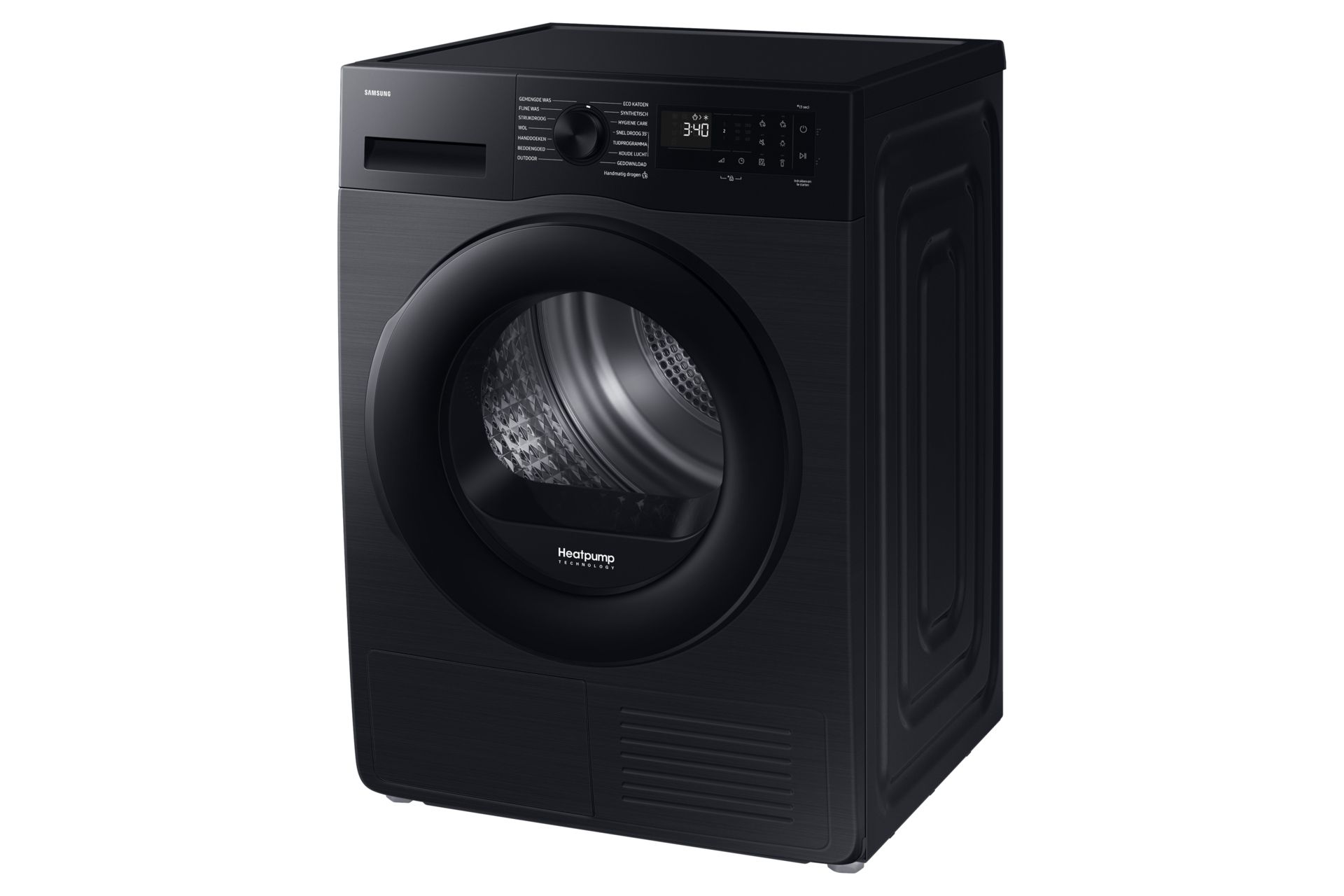 Samsung DV90DG52A0ABEN Warmtepompdroger - 9 kg - Zwart