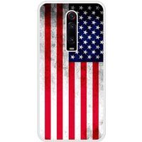 Mi 9T Drapeau USA Bedrukt siliconen hoesje