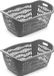 Hega Hogar Wasmand - 5x - grijs - waskrat - 61 x 43 x 28 cm