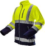 Neo Tools Hi-Vision Polar Fleece Jas H Balk Reflectie GEEL L