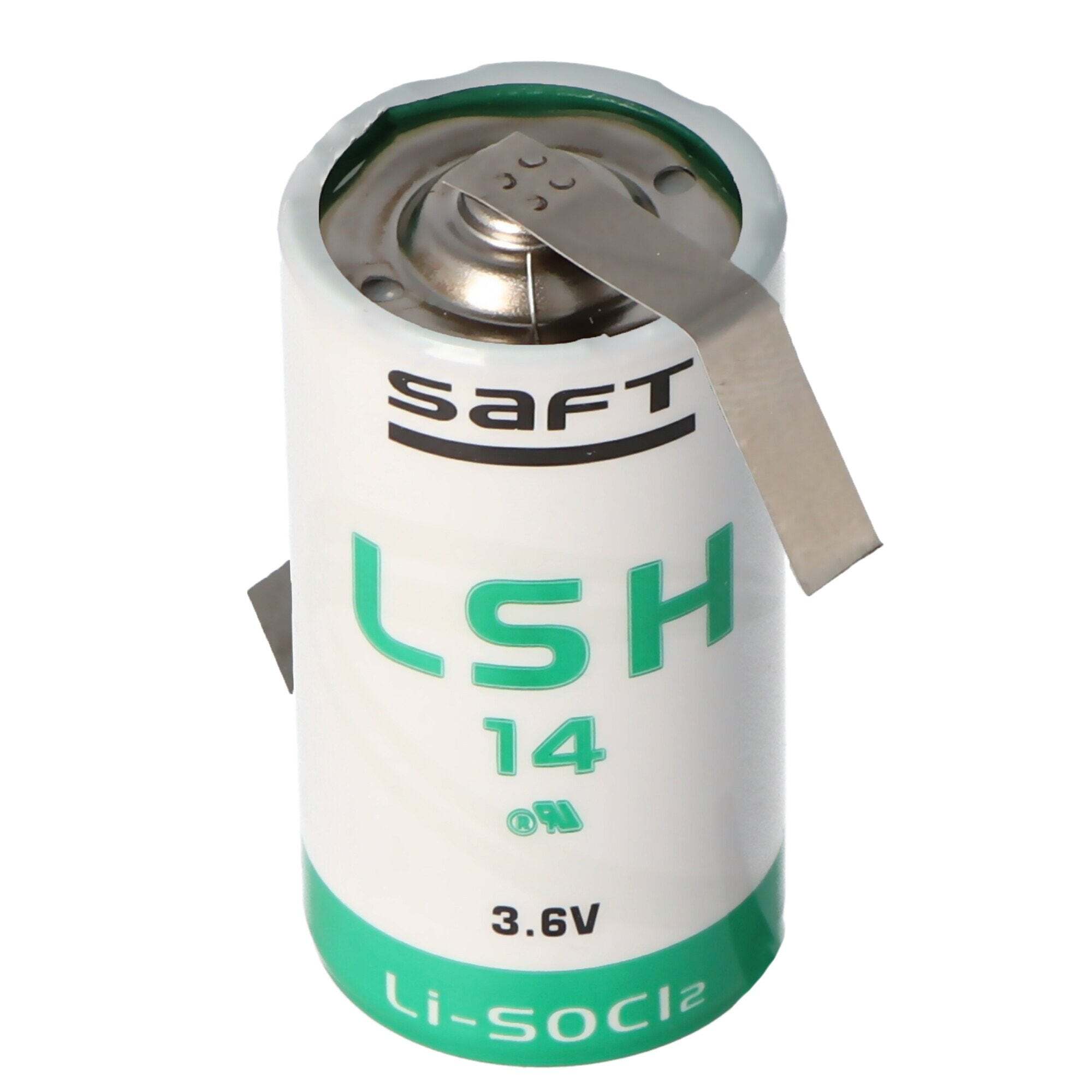 Saft SAFT LSH14CNR lithiumbatterij 3.6V 5500mAh met soldeerlabels in Z-vorm