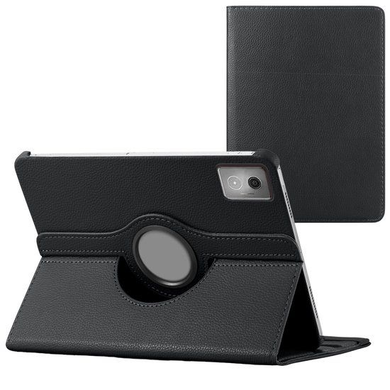 imoshion Tablet Hoes - Geschikt voor Lenovo Idea Tab - 360° Draaibare Bookcase - Zwart