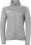 Kempa Dames Trainingsjack Emotion 27 Poly Damesjack Dark Grau Melange/Weiß L