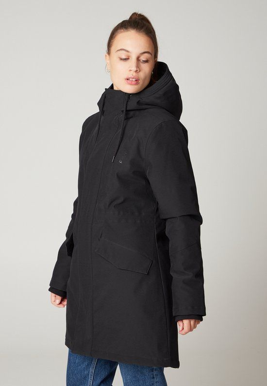 Protest PRTLANIAKEA - Regenjas Dames - True Black - Maat M/38