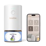 SenseFlow Aroma diffuser voor etherische oliën, wifi SF101S Pro, waterloze ultrasone geursteker, kamergeur, 100% plantaardige luchtverfrisser, 120 dagen aroma voor thuis tot 100 m² - perzik-ster aura