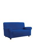 Più bello Bielastische bankovertrekken, elektrisch blauw, polyester, 1 plaats
