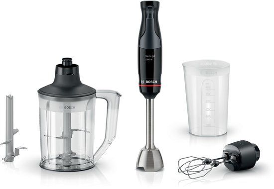 Bosch Serie 4 Staafmixer - MSM4B654 - 1000 W - Zwart/Antraciet