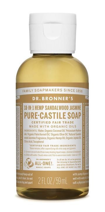Dr. Bronner's Pure-Castile Liquid Soap - Jasmine - 59 ml