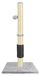 Carton arbre à griffer pour chat - 80 cm de haut - Bois - Un niveau - Corde en sisal - Balle suspendue - Jaune