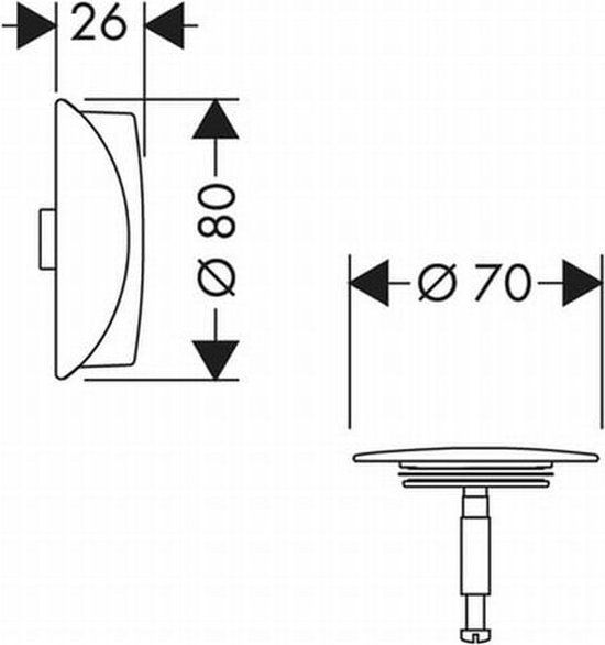 Hansgrohe Flexaplus Afbouwdeel Badafvoer Mat Zwart