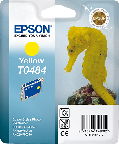Epson Seahorse inktpatroon Yellow T0484 single pack / geel