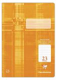 Clairefontaine 331623C - Pak met 25 schriften, ideaal voor school, DIN A4 21x29,7 cm, liniëring 23 Geruit 5x9mm, 64 Pagina's, 90g, Oranje, 1 pak