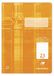 Clairefontaine 331623C - Pak met 25 schriften, ideaal voor school, DIN A4 21x29,7 cm, liniëring 23 Geruit 5x9mm, 64 Pagina's, 90g, Oranje, 1 pak