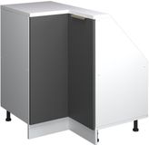 Vicco R-Line Hoekkeukenkast voor schuine wand – 75.6 cm met 1 deur Antraciet-Goud/Wit