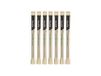 Tessera Bio Products Q08145BW Stijve papieren rietjes, recht, 1/1 verpakt, zwart, 0,8 cm diameter, 14,5 cm lang, 500 stuks